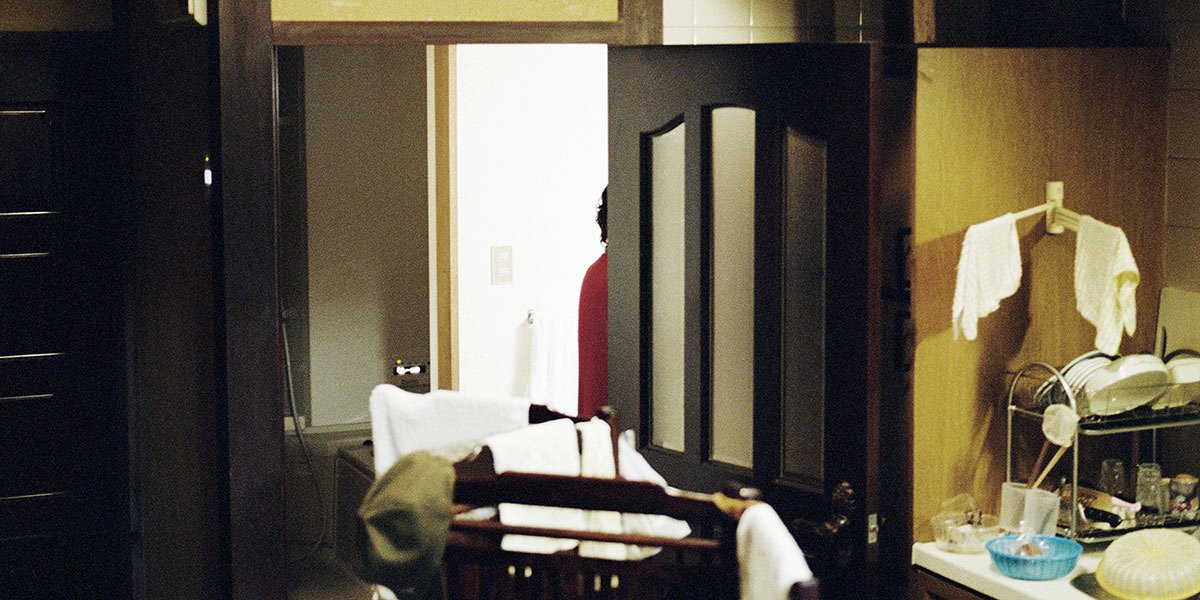 Photo from the movie The Works and Days, of Tayoko Shiojiri in the Shiotani Basin