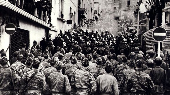 Photo from the movie The Battle of Algiers