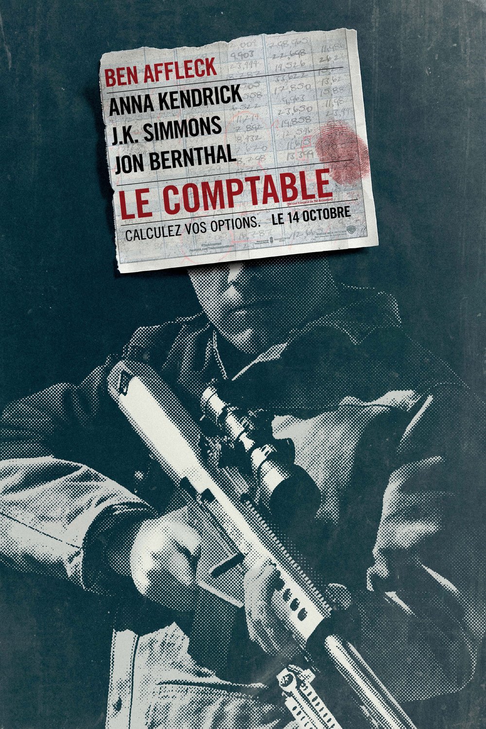 L'affiche du film Le Comptable [2016]