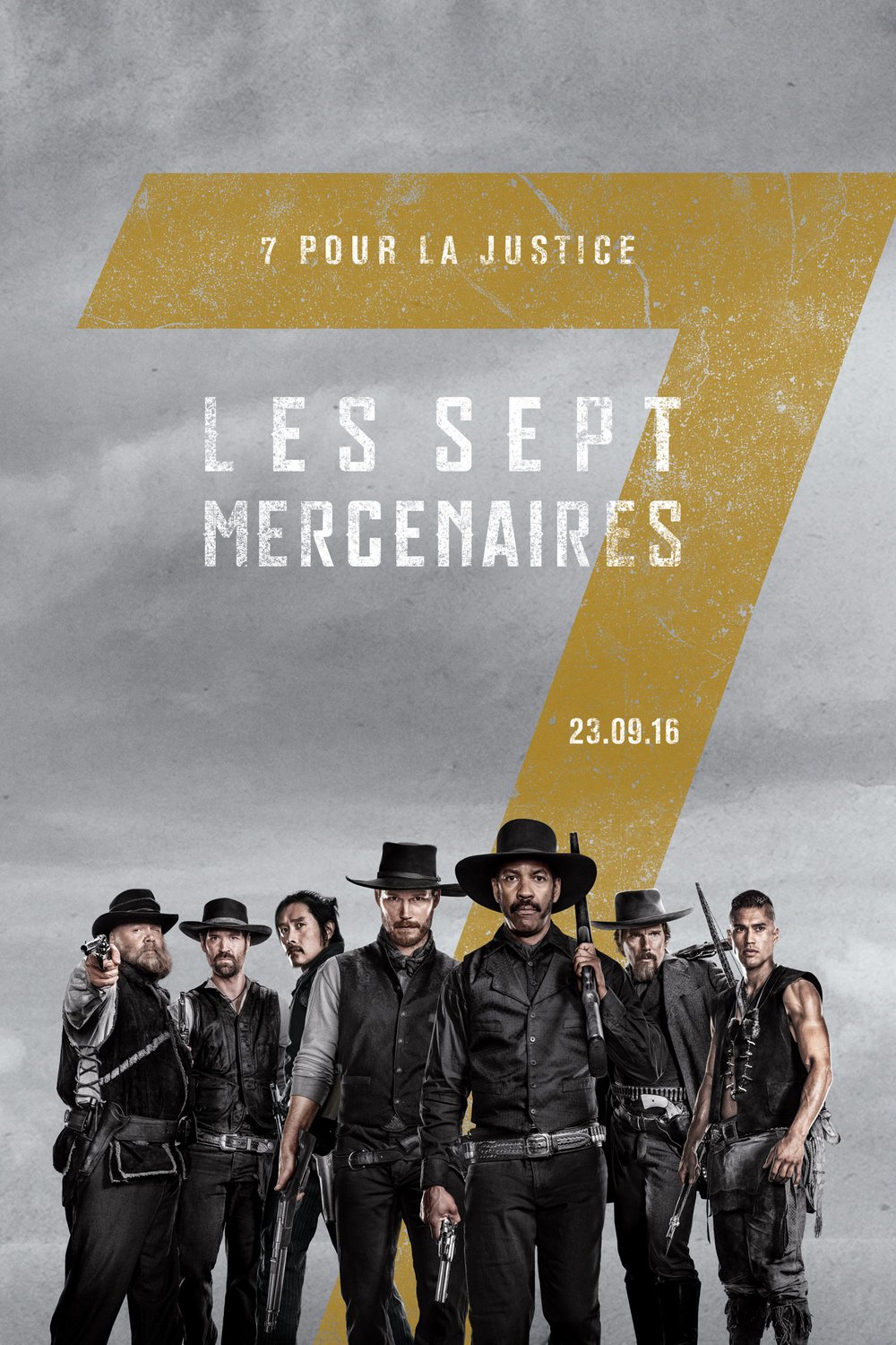 L'affiche du film Les Sept mercenaires [2016]