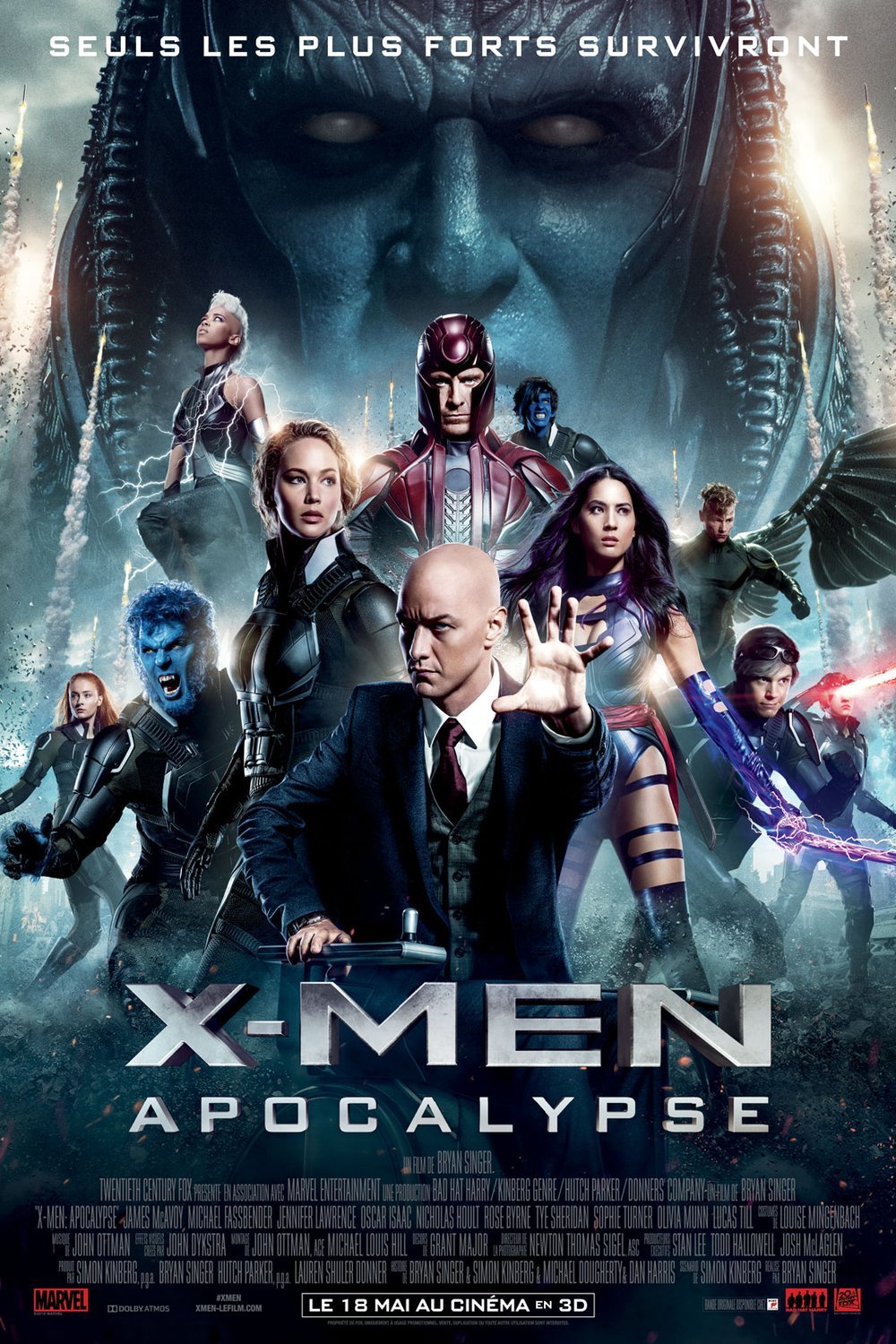 L'affiche du film X-Men: Apocalypse v.f. [2016]