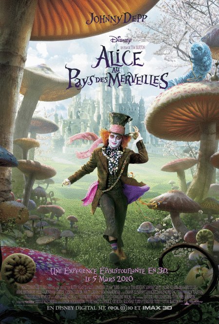 L'affiche du film Alice au Pays des Merveilles [2010]