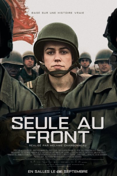 L'affiche du film Seule au front [2025]
