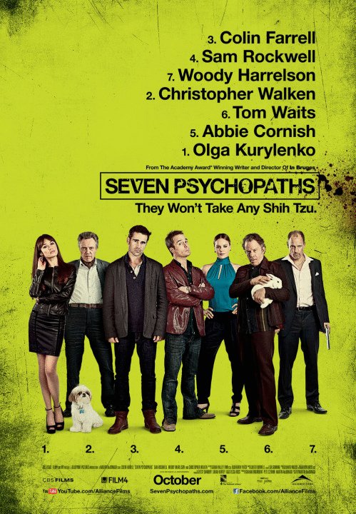L'affiche du film Seven Psychopaths [2012]