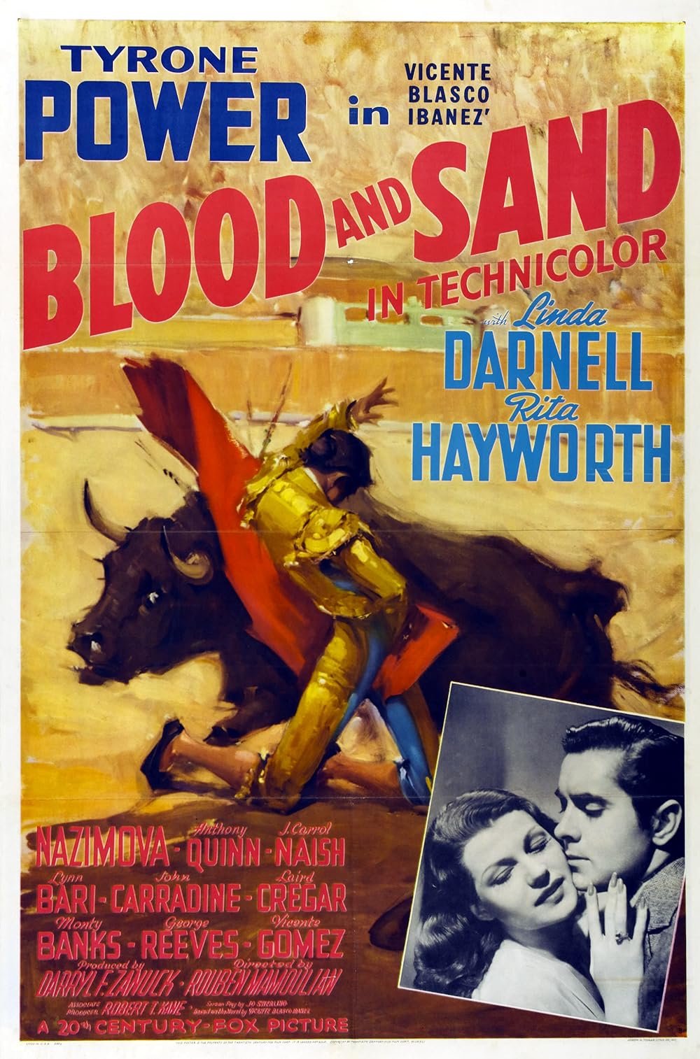 L'affiche du film Blood and Sand [1941]