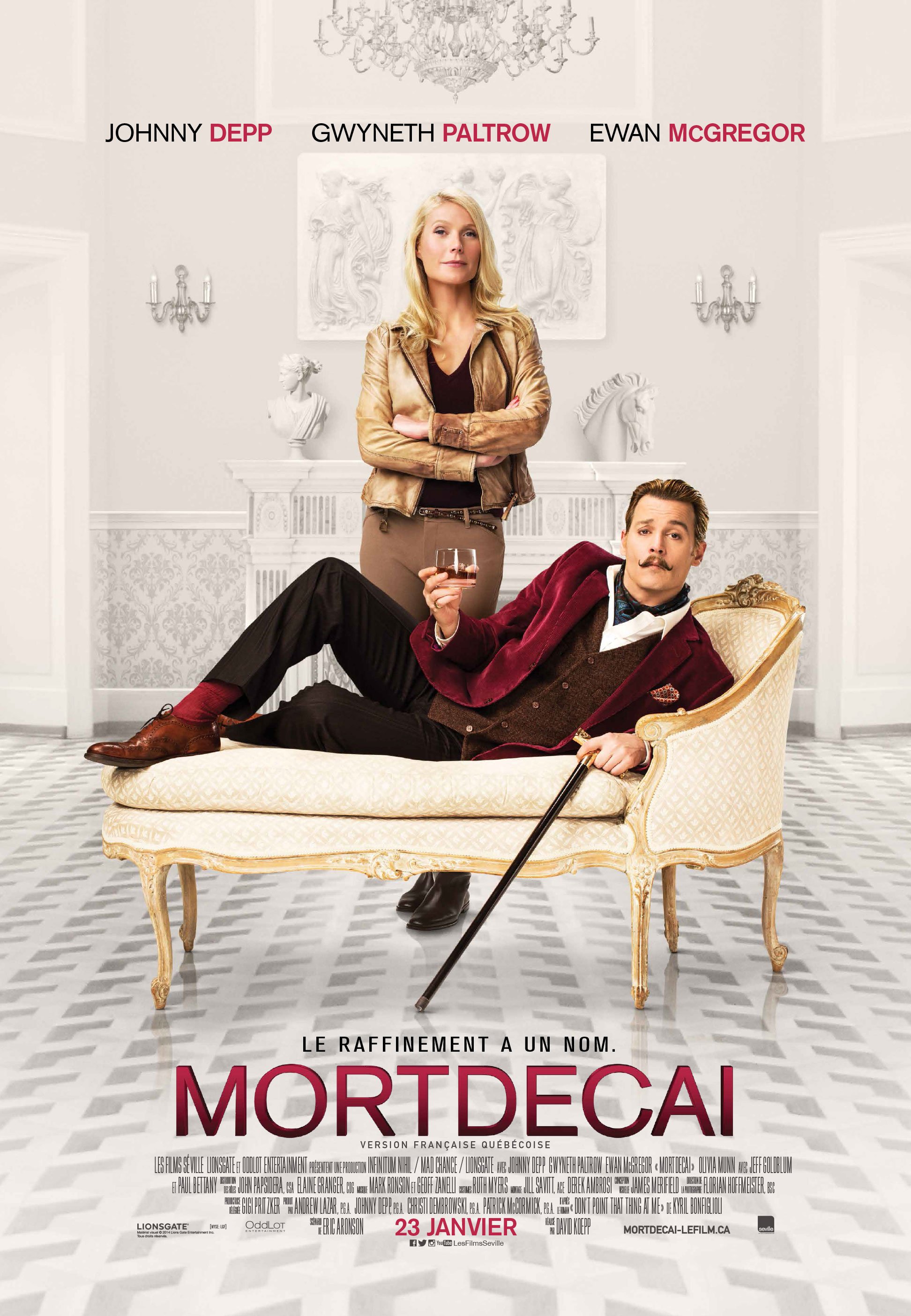 L'affiche du film Mortdecai v.f. [2015]