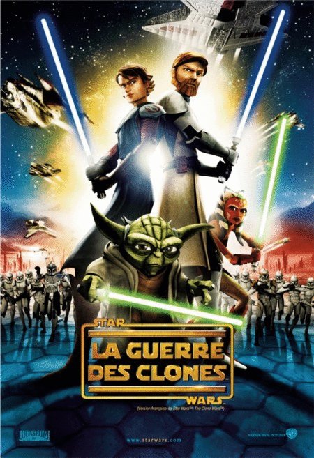 L'affiche du film Star Wars: La guerre des clones [2008]