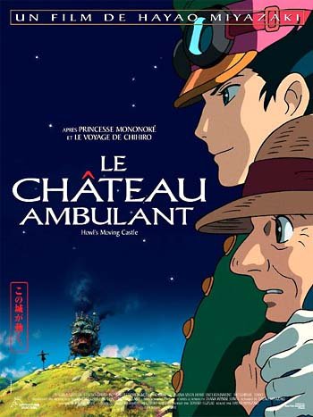 L'affiche du film Le château ambulant [2004]