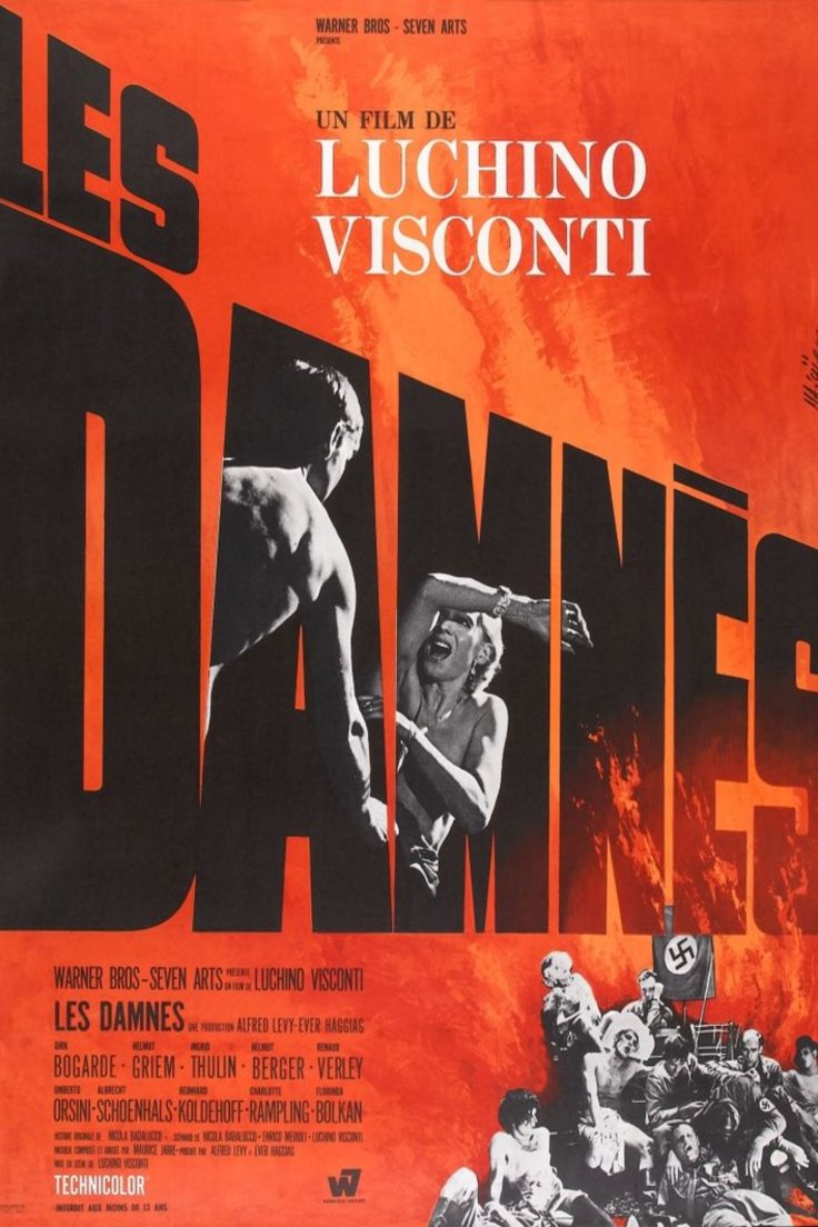 L'affiche du film Les damnés [1969]