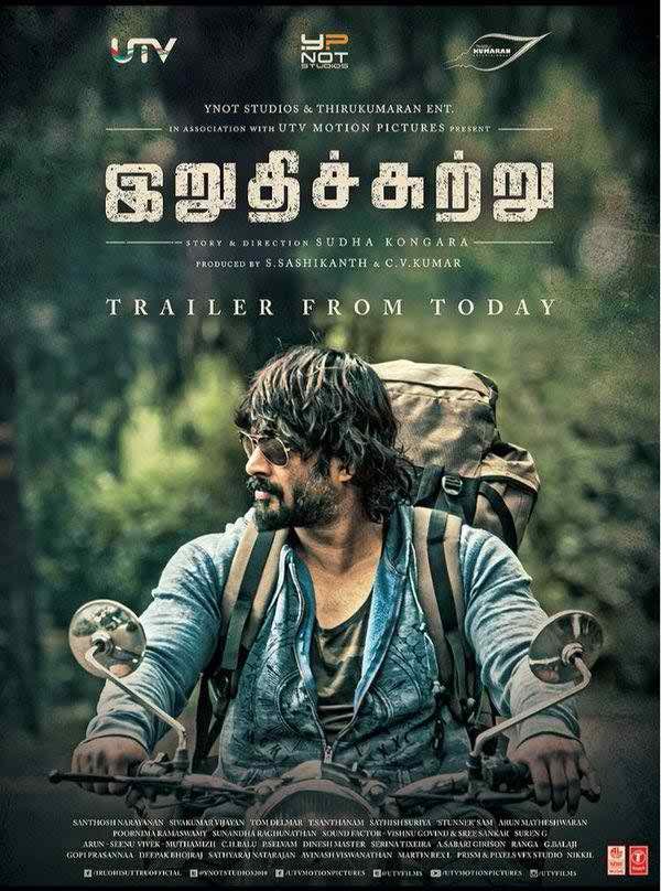 L'affiche du film Irudhi Suttru [2016]