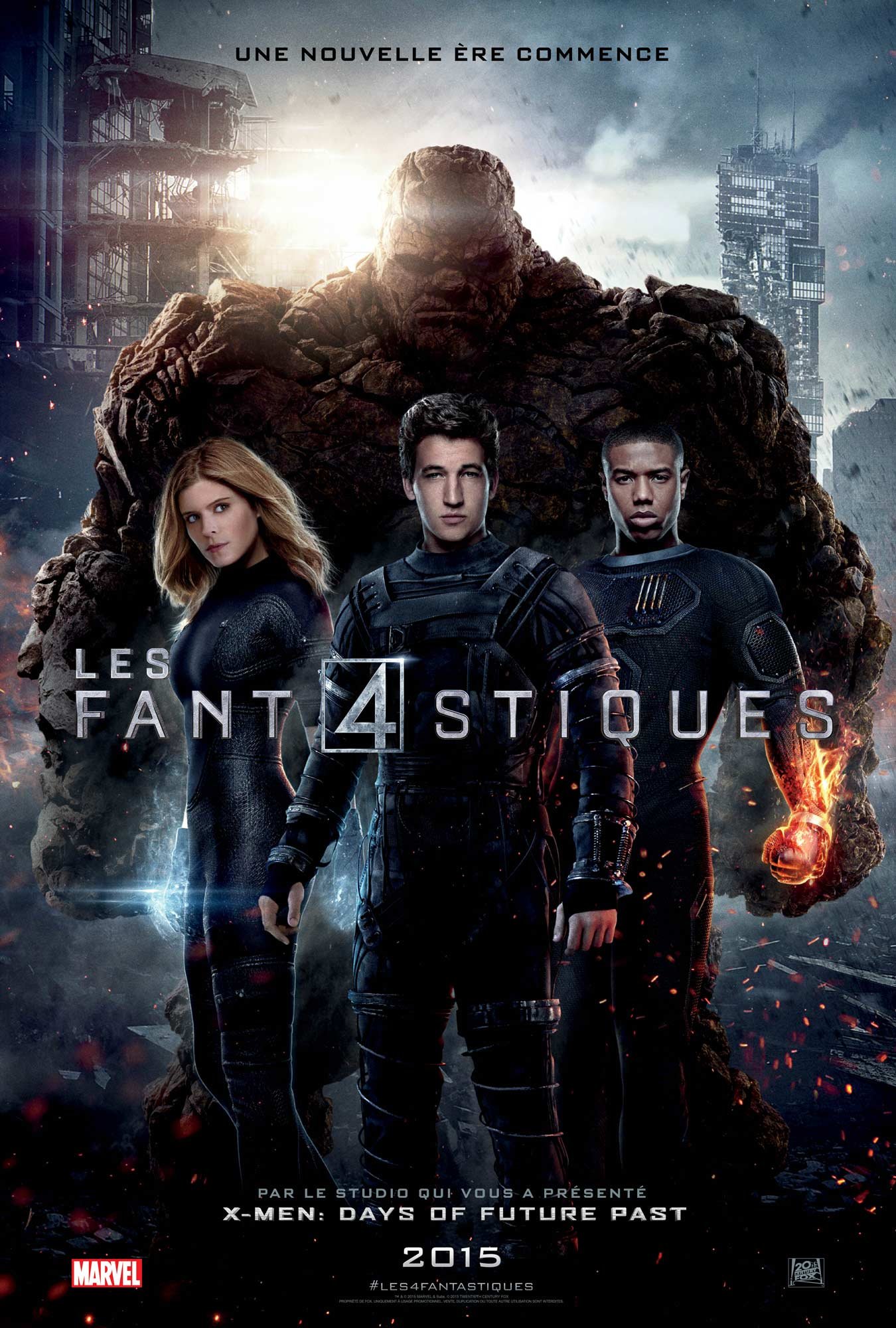 L'affiche du film Les 4 Fantastiques [2015]