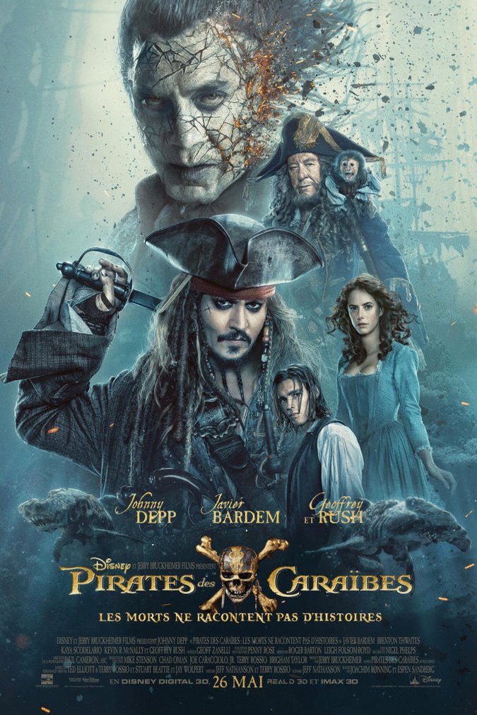 L'affiche du film Pirates des Caraïbes: Les morts ne racontent pas d'histoires [2017]