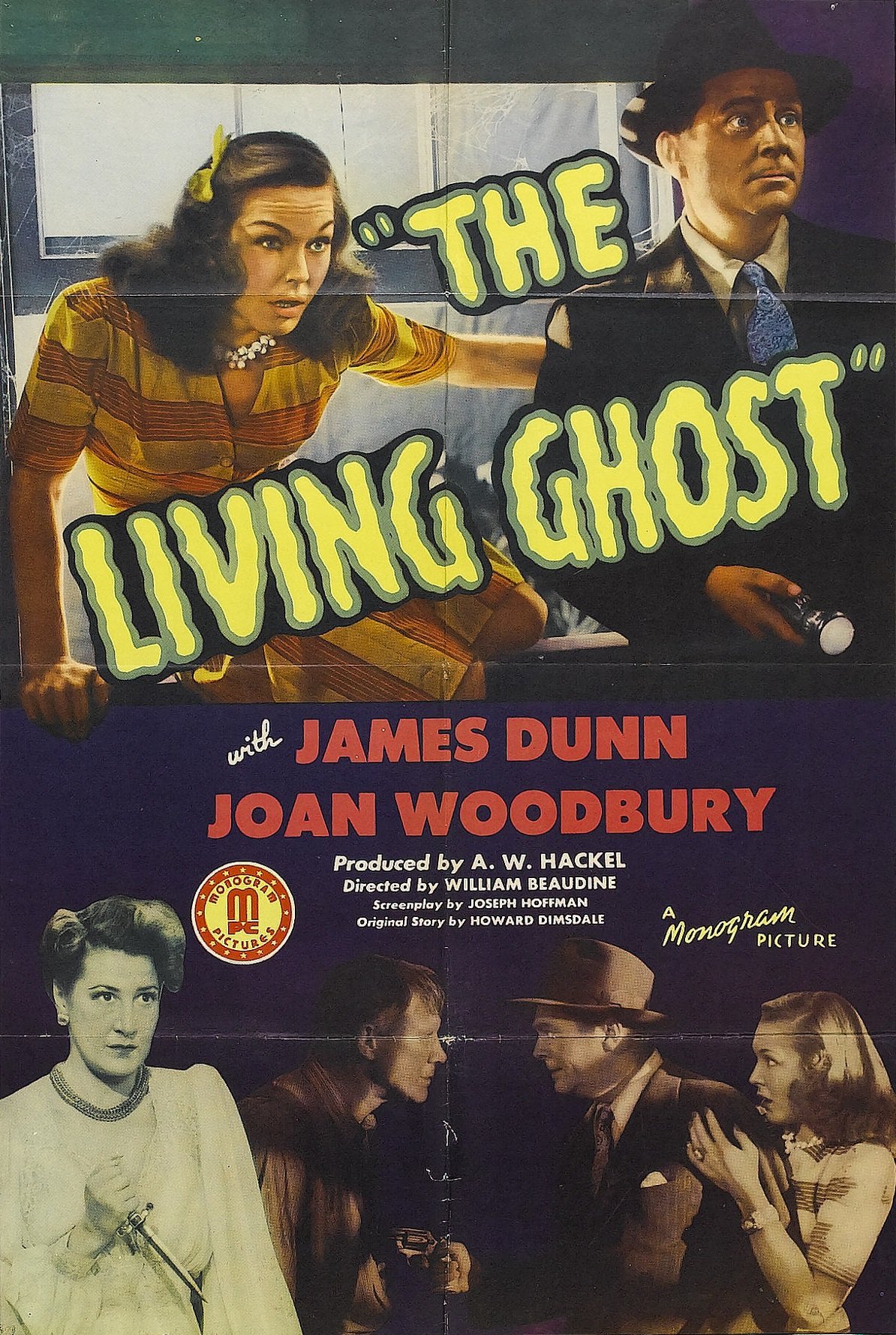 L'affiche du film The Living Ghost [1942]