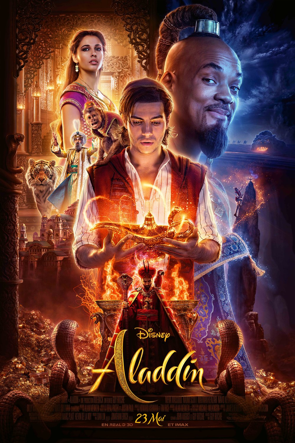 L'affiche du film Aladdin v.f. [2019]
