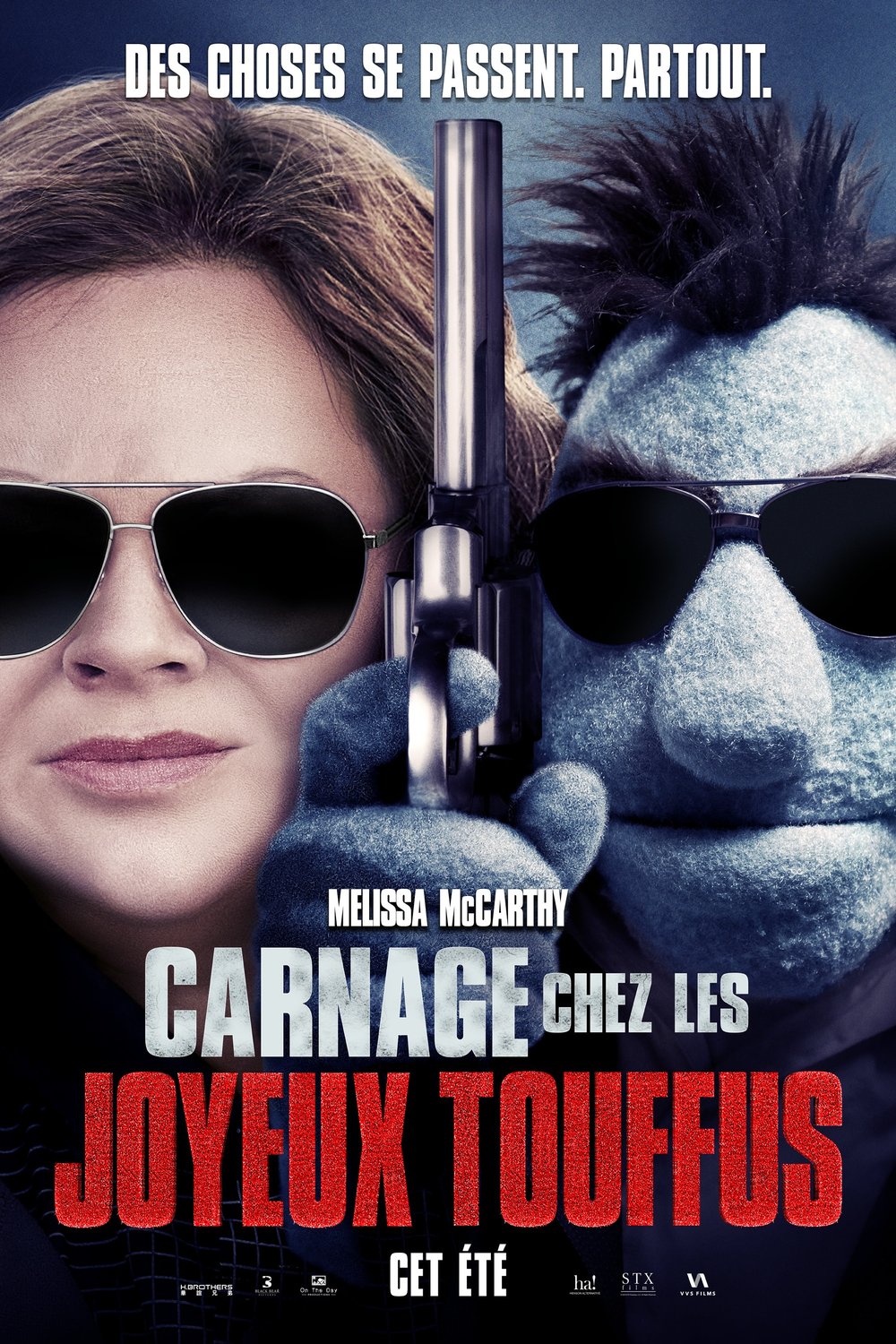 L'affiche du film Carnage chez les joyeux touffus [2018]