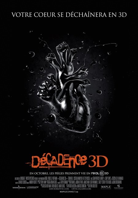 L'affiche du film Décadence 3D [2010]