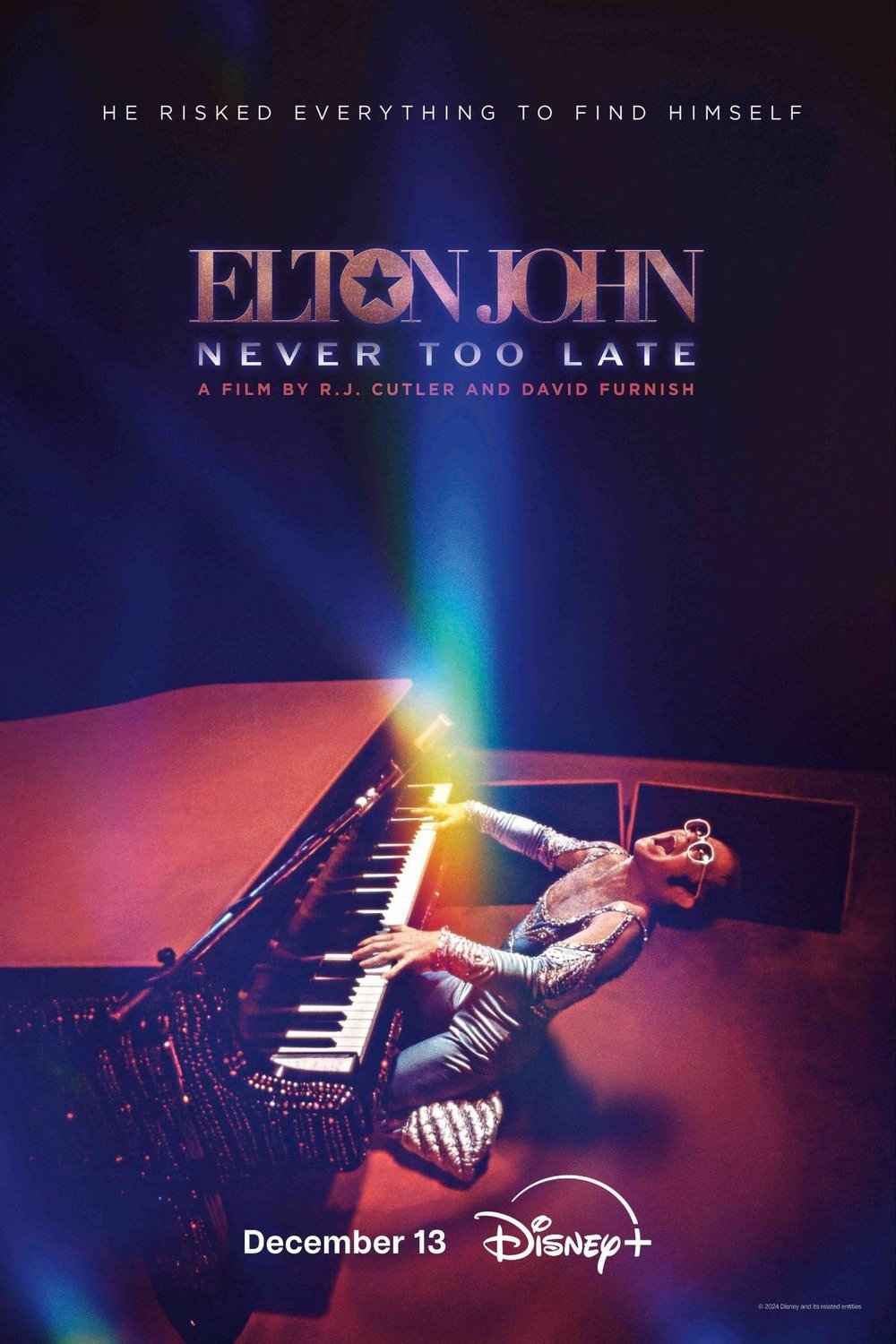 L'affiche du film Elton John: Never Too Late [2024]