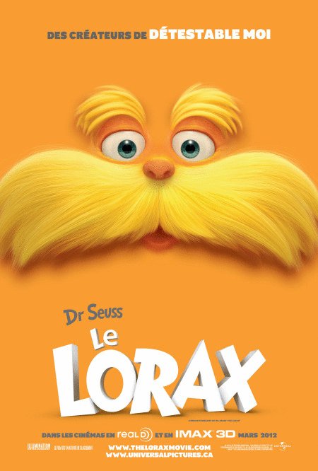 L'affiche du film Le Lorax v.f. [2012]