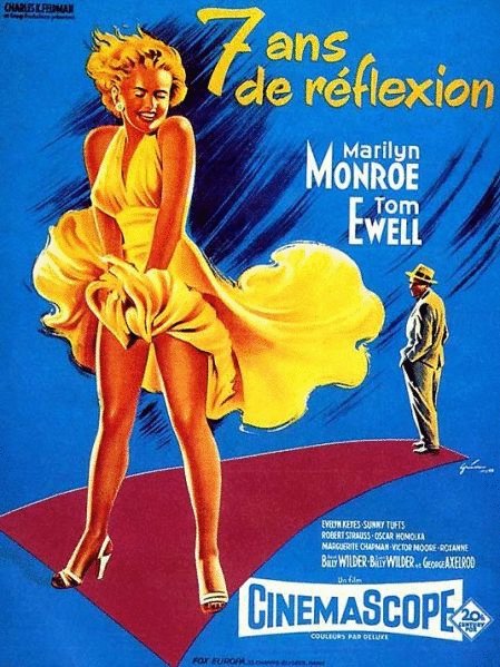 L'affiche du film Sept ans de réflexion [1955]