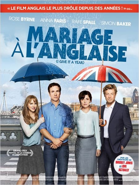 L'affiche du film Mariage à l'anglaise [2013]