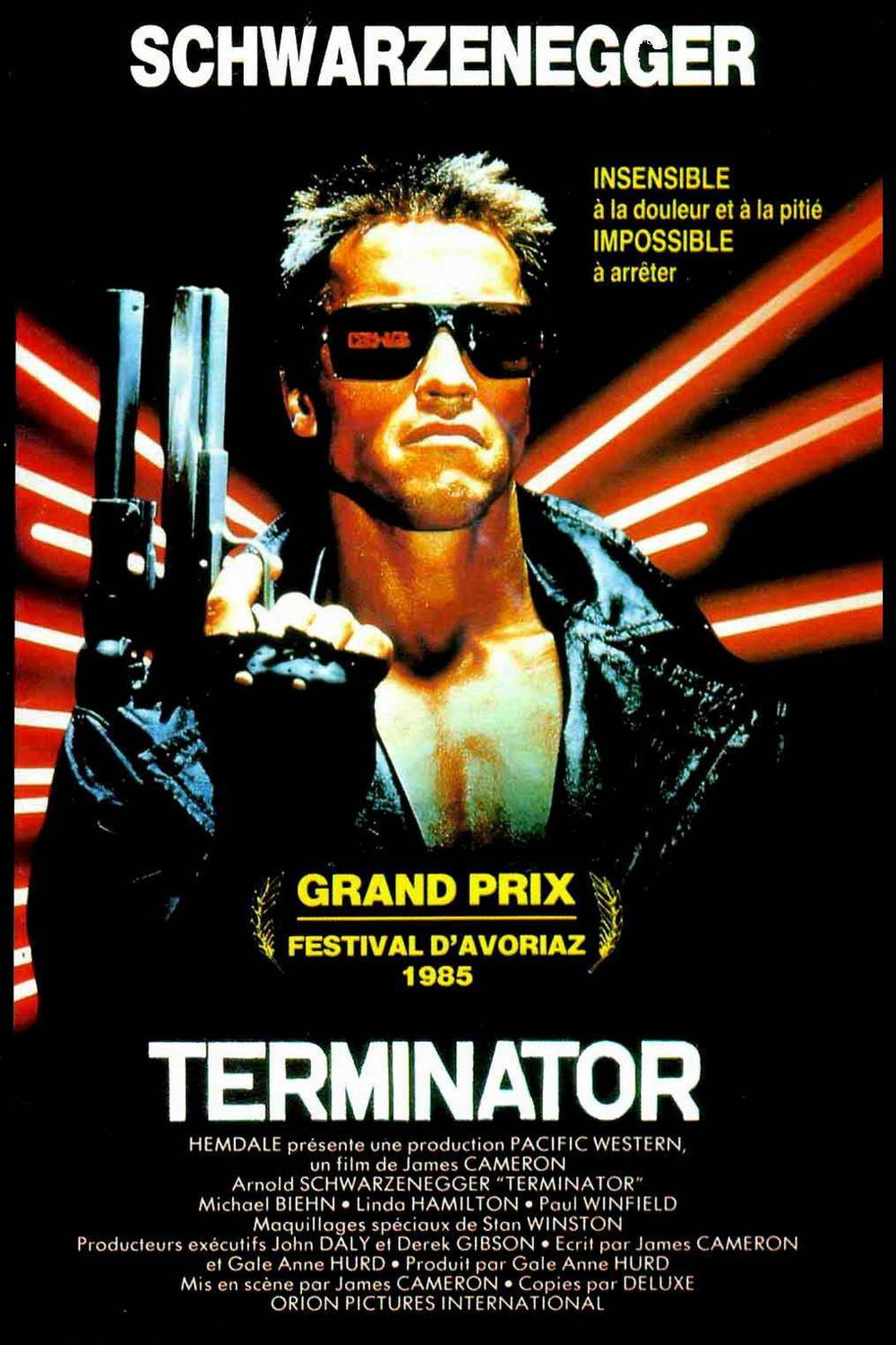 L'affiche du film Terminator v.f. [1984]