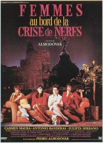 L'affiche du film Femmes au bord de la crise de nerfs [1988]