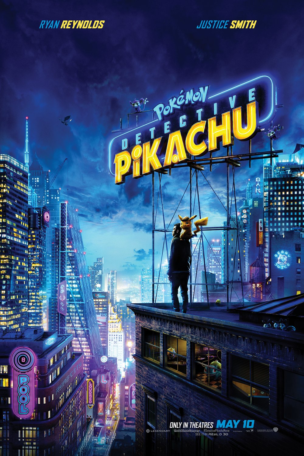 L'affiche du film Pokémon Détective Pikachu v.f. [2019]