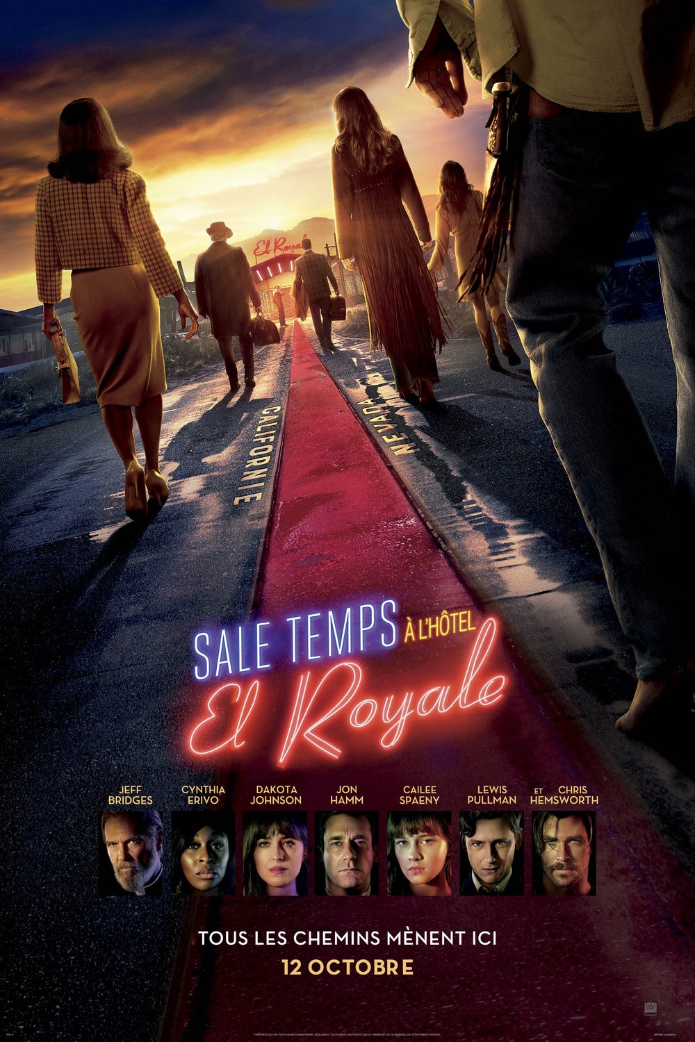 L'affiche du film Sale temps à l'hôtel El Royale [2018]
