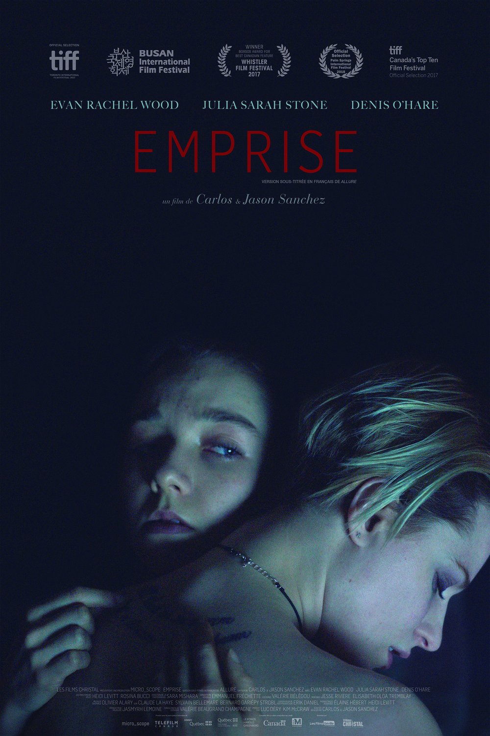 L'affiche du film Emprise [2017]