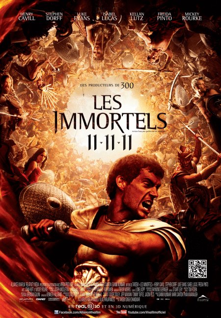 L'affiche du film Les Immortels [2011]