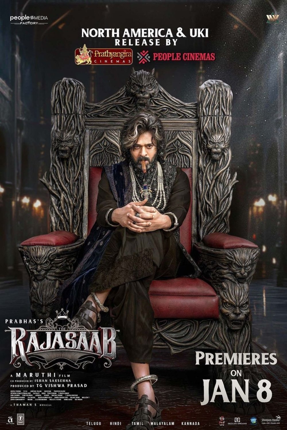 L'affiche du film The RajaSaab [2026]