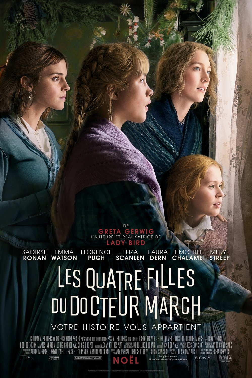 L'affiche du film Les Quatre filles du Docteur March [2019]