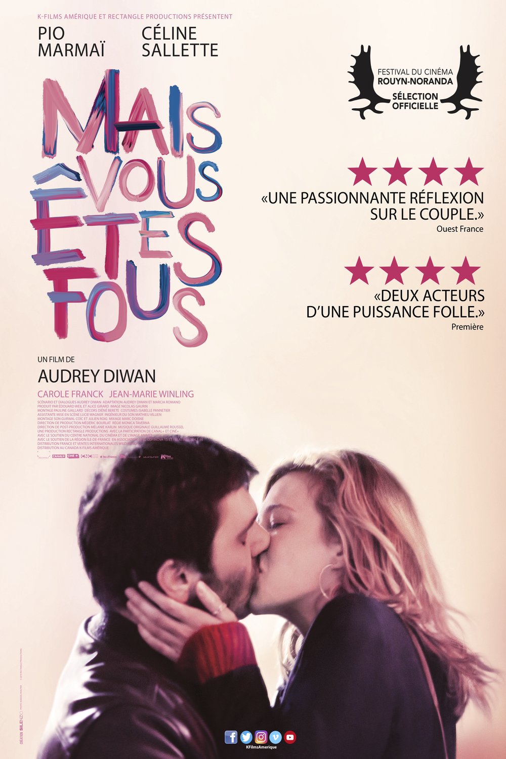 L'affiche du film Mais vous êtes fous [2019]