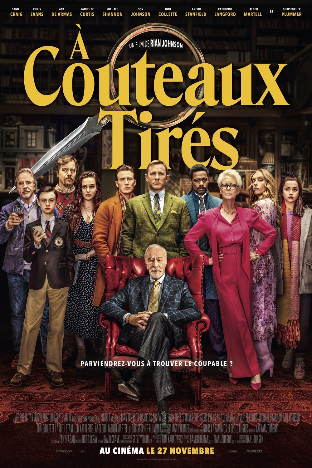 L'affiche du film À couteaux tirés [2019]