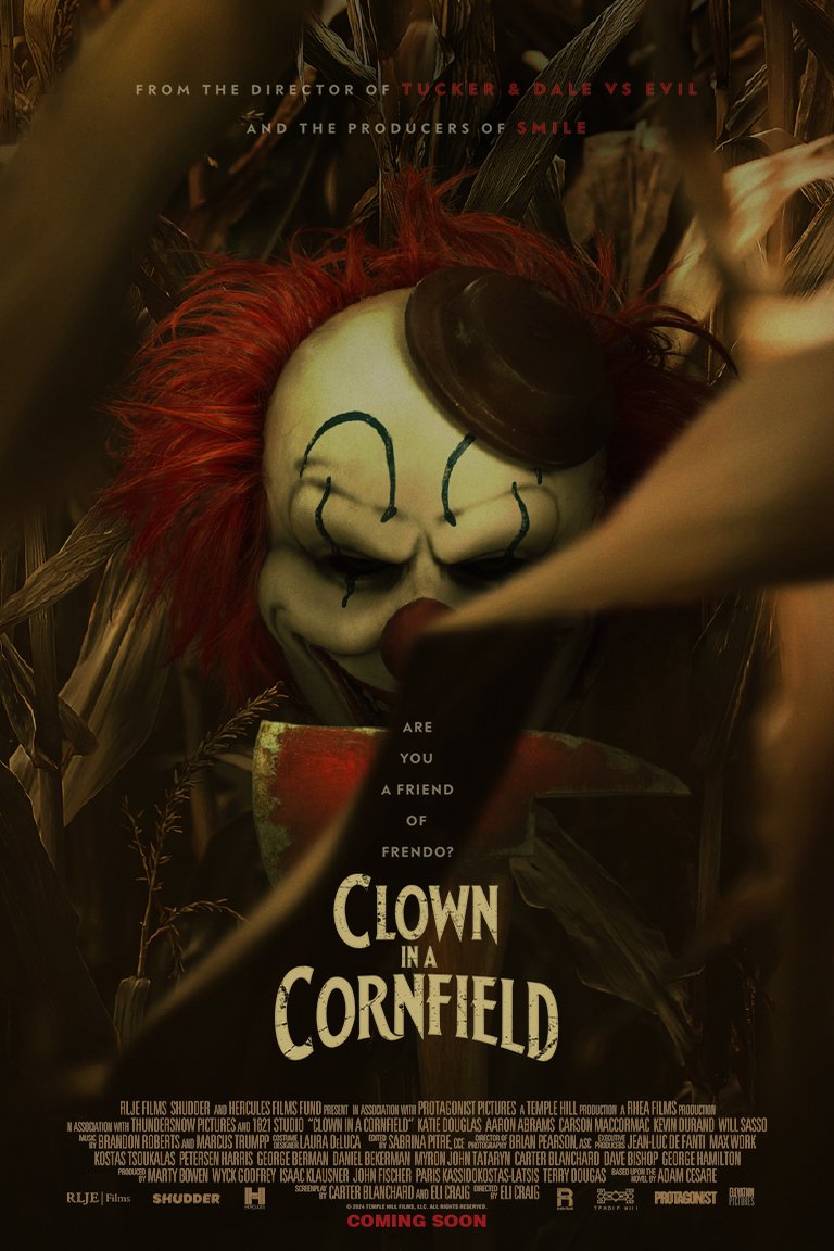 L'affiche du film Clown in a Cornfield [2025]