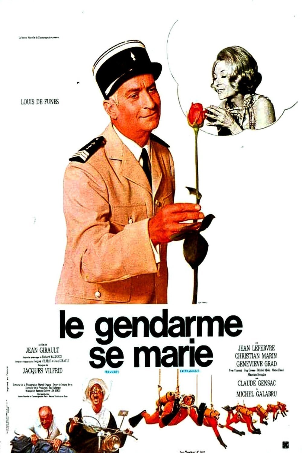 L'affiche du film Le gendarme se marie [1968]