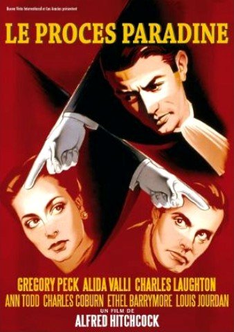 L'affiche du film Le Procès Paradine [1947]