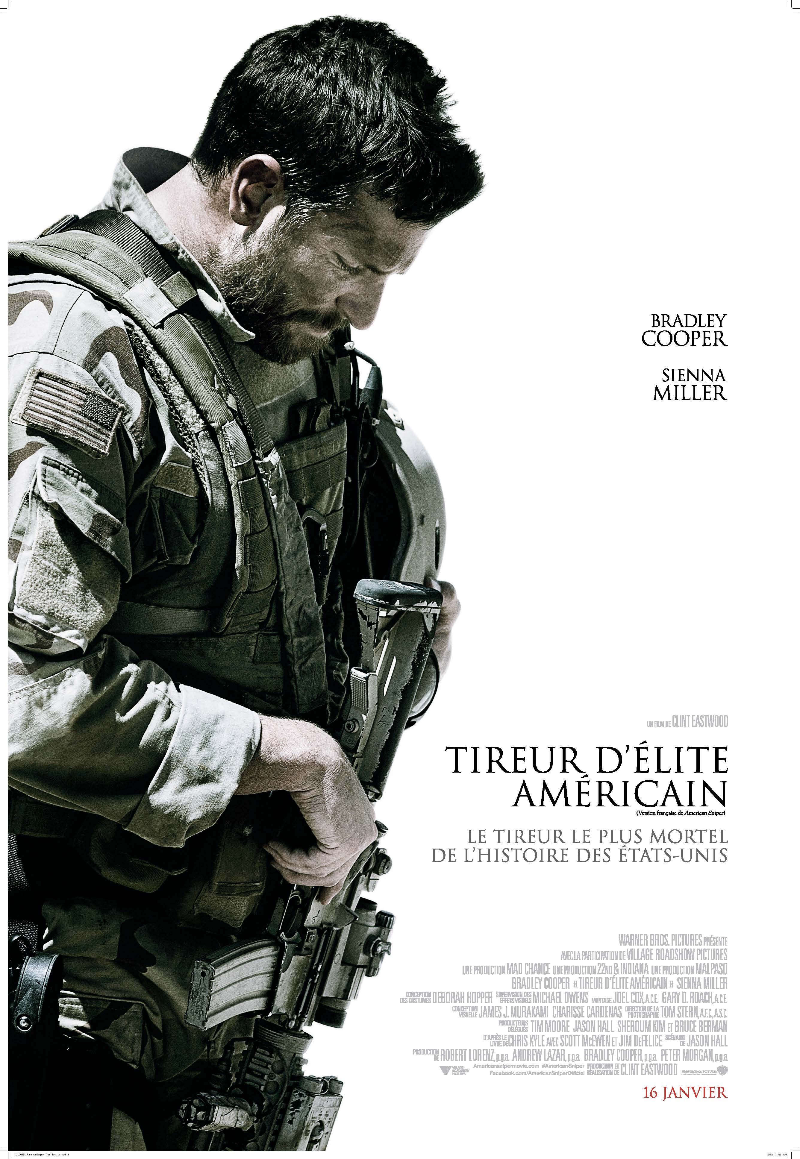 L'affiche du film Tireur d'élite américain [2014]