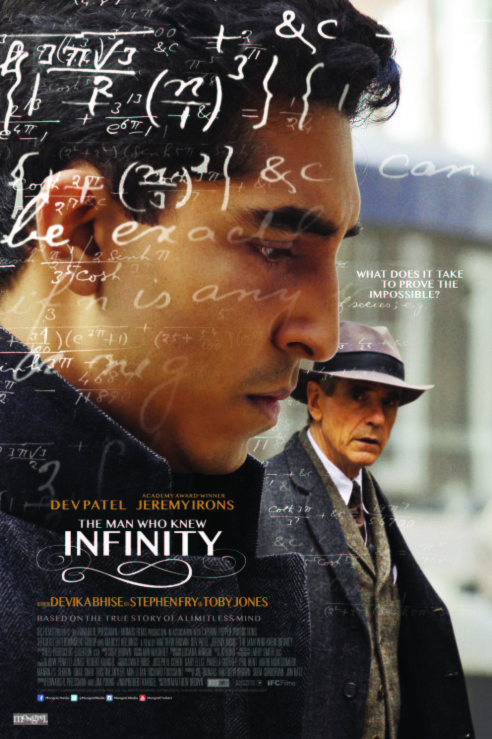 L'affiche du film The Man Who Knew Infinity [2015]