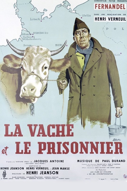 L'affiche du film La vache et le prisonnier [1959]