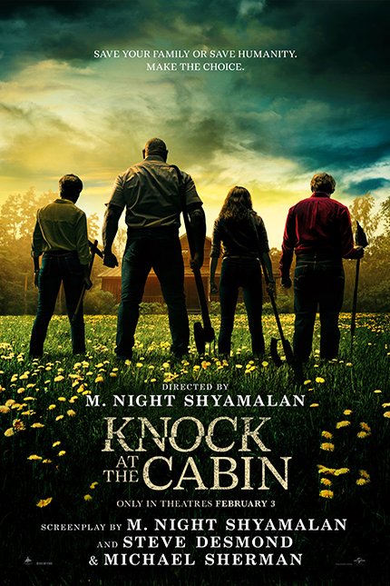 L'affiche du film Knock at the Cabin [2023]