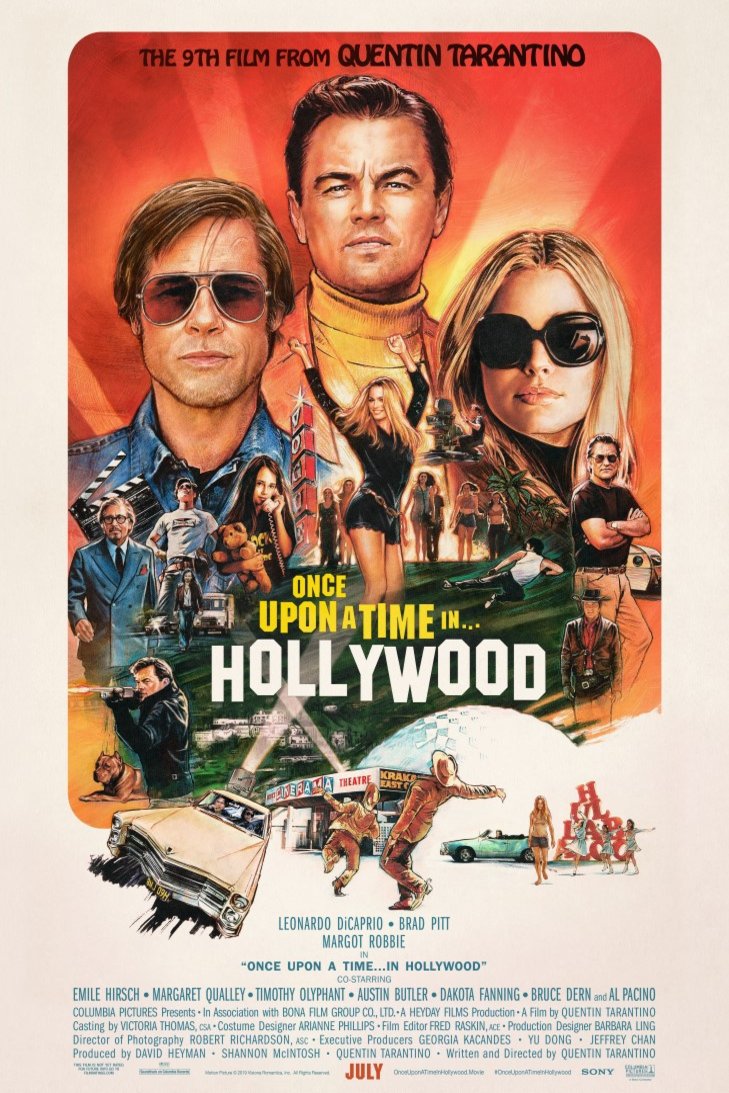 L'affiche du film Once Upon a Time... in Hollywood [2019]