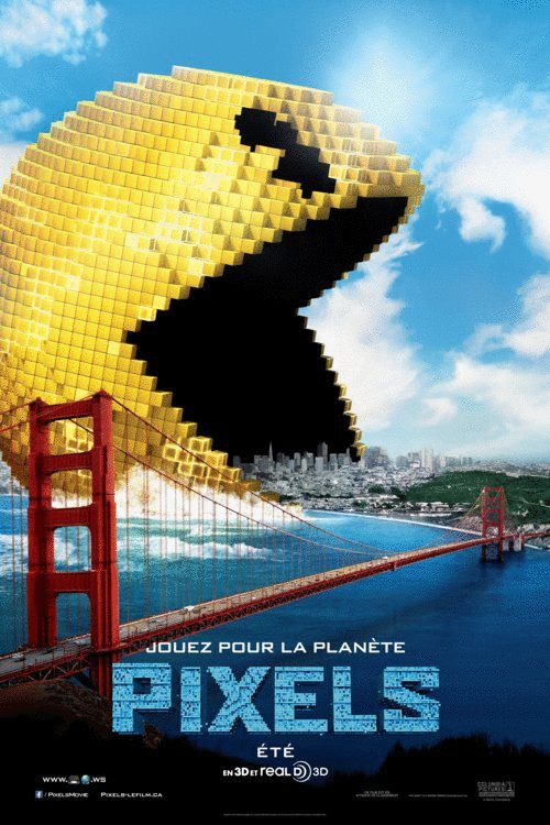 L'affiche du film Pixels v.f. [2015]