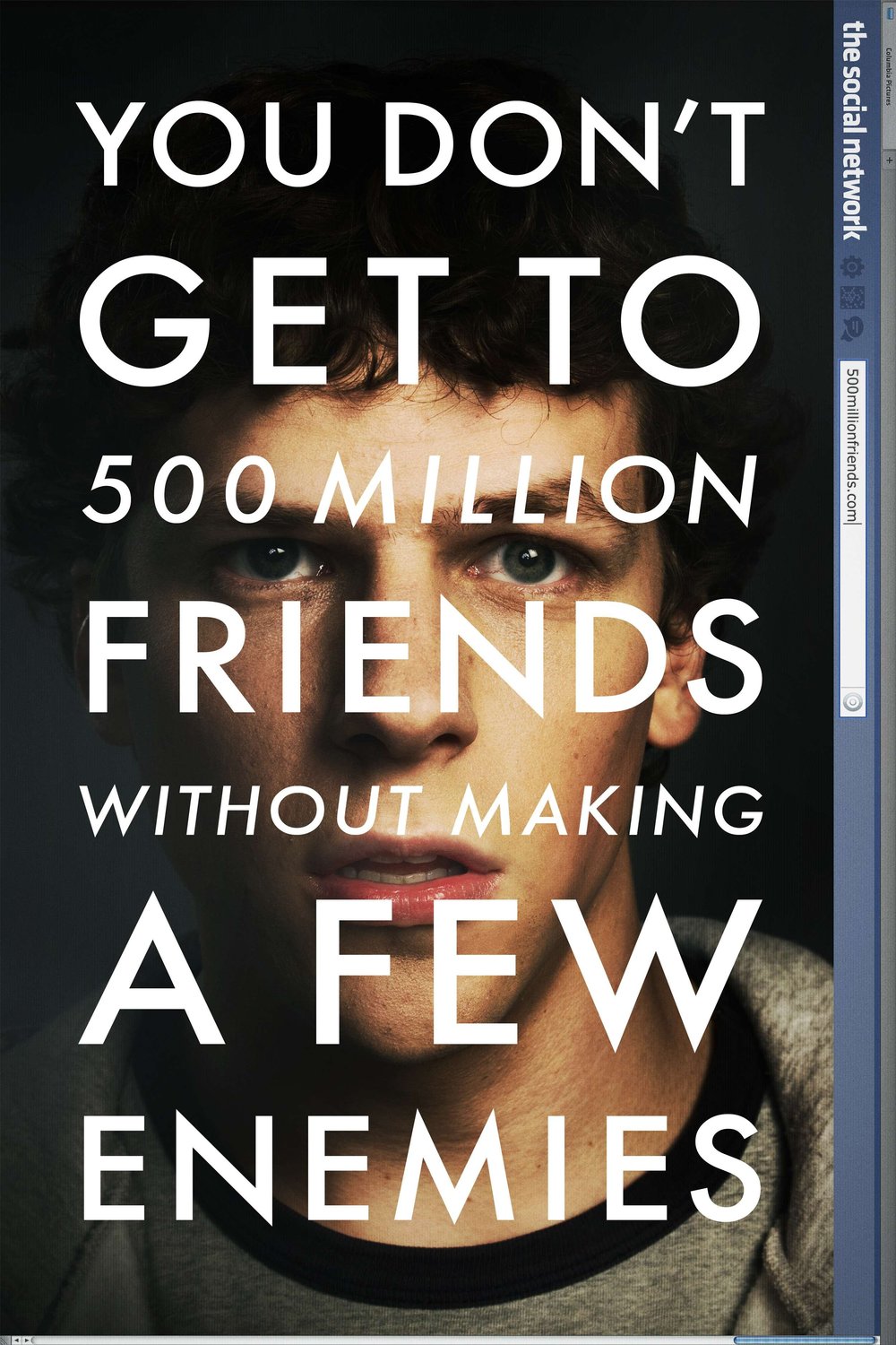 L'affiche du film The Social Network [2010]