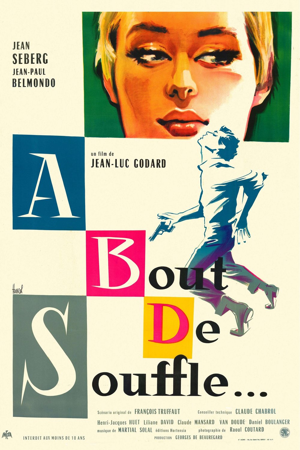 L'affiche du film À bout de souffle [1960]