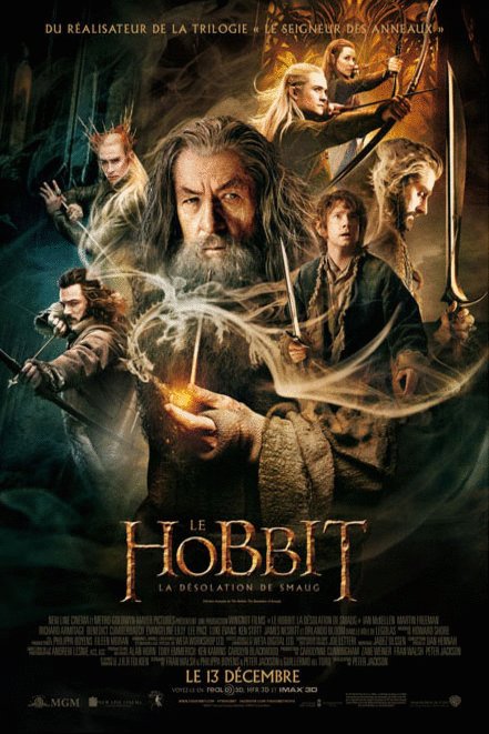 L'affiche du film Le Hobbit: La désolation de Smaug v.f. [2013]