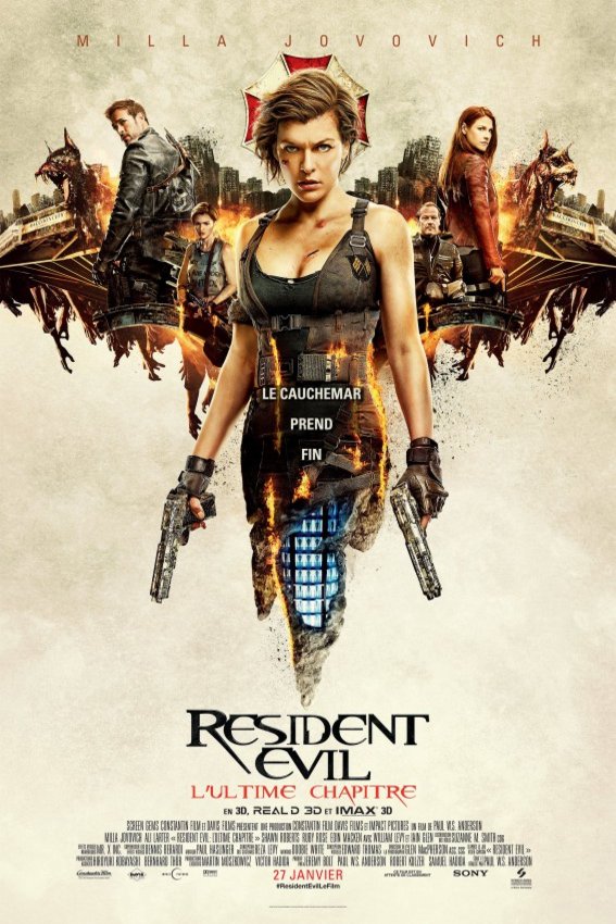 L'affiche du film Resident Evil: L'ultime chapitre [2017]