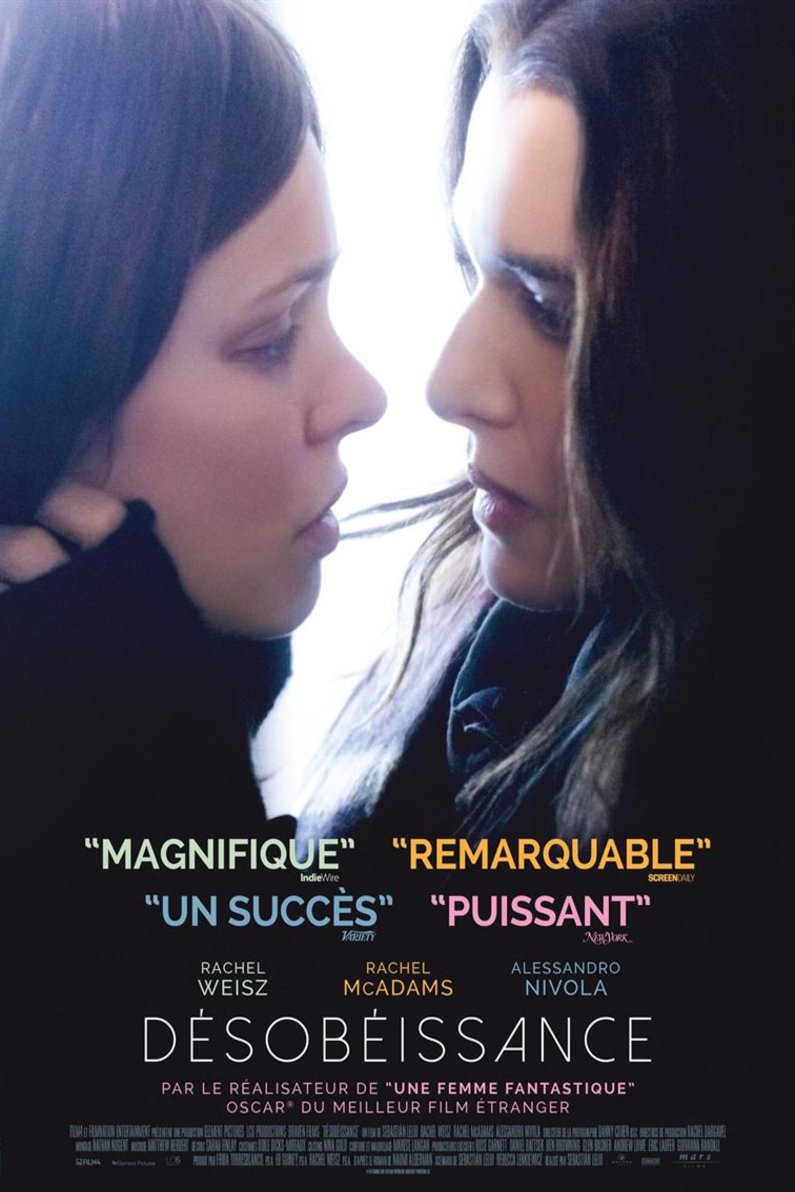 L'affiche du film Désobéissance [2017]