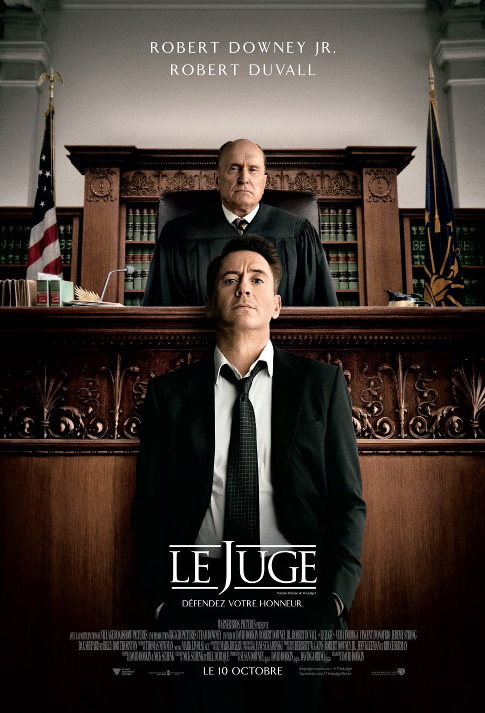 L'affiche du film Le Juge [2014]