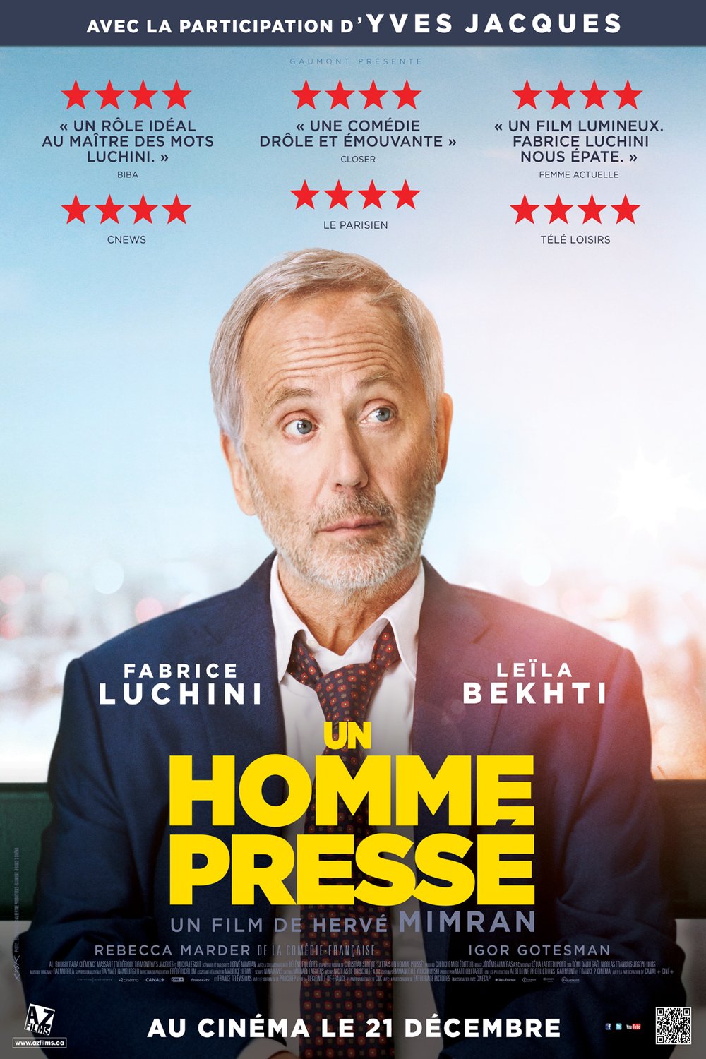 L'affiche du film Un homme pressé [2018]